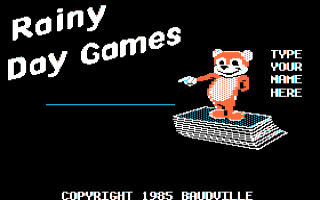 Rainy Day Games Title Screen